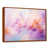 Toile avec cadre flottant brun