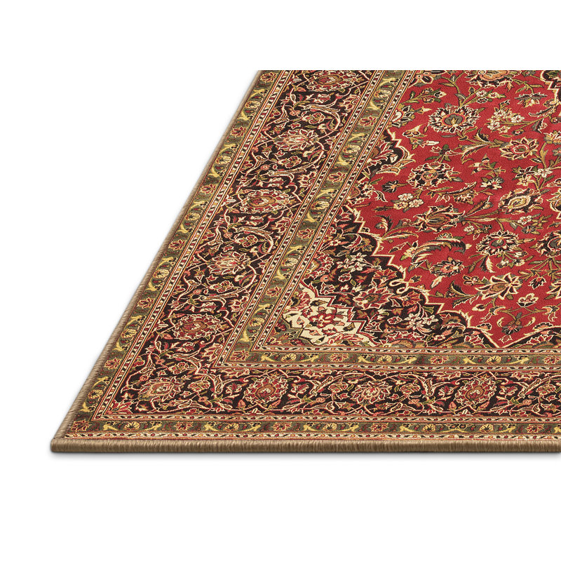 Tapis oriental en laine / polyester Rakem, Rectangle 2 pi x 3 pi