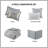 6 Piece Cotton Comforter Set Grey