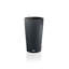 Grand pot de fleurs cylindrique en plastique auto-arrosant Cilindro Color 23 pour l'intérieur et l'extérieur, ardoise-760067261-760067263