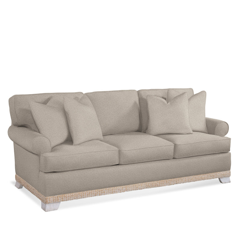 Fairwind Upholstered 90'' Sofa, Beige Performance Fabric; 0851-73