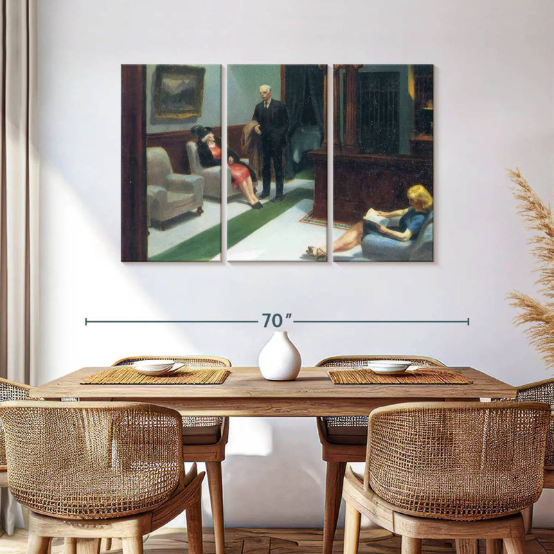 Hall de l'hôtel Leisha, H 36 po x l 57 po