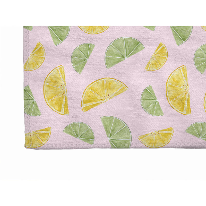 Tapis d'extérieur Summer Limes & Lemons, Rectangulaire 3 pi x 5 pi