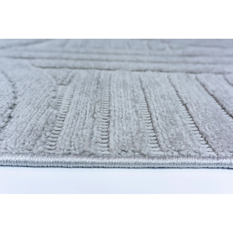 Tapis moelleux décoratif antidérapant Zenan, Ovale 3 pi 4 po x 5 pi