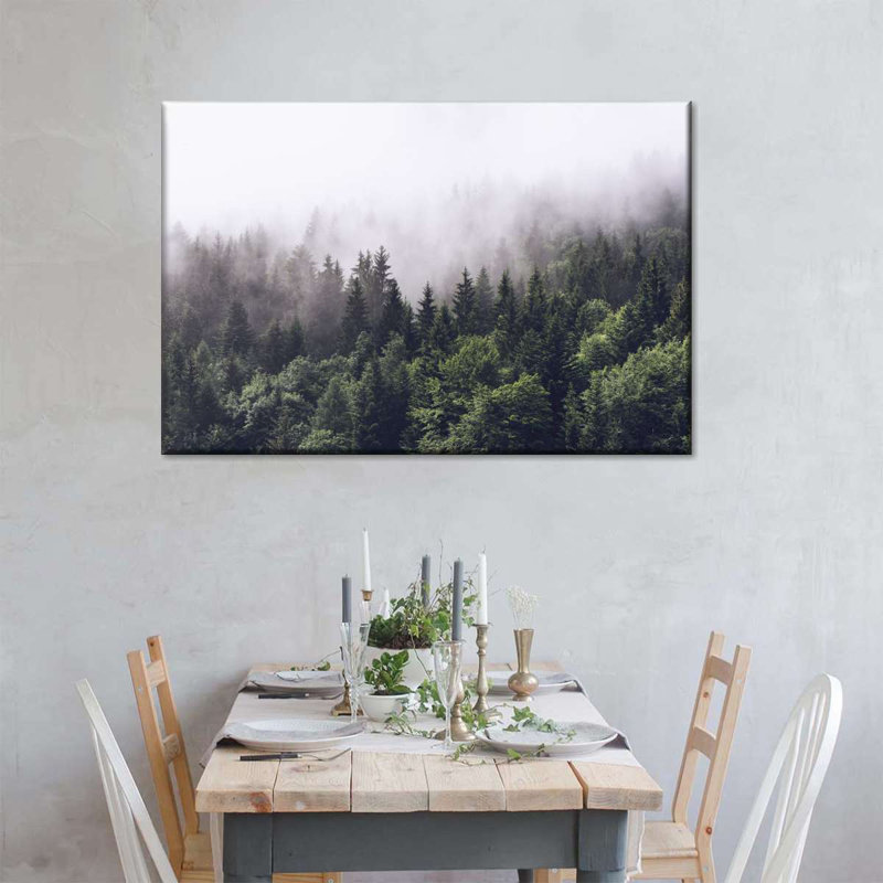 Hazy Pine Forest Canvas Print, 16" H x 24" W x 1.25" D