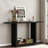 Minimalist Console Table With Curved Corners And U-base Design-1594347285