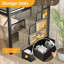 Lit mezzanine simple avec escalier de rangement, cadre de lit en métal, garde-corps intégré et ensemble anti-basculement, lit mezzanine peu encombrant pour enfants, adolescents, dortoirs ou petites pièces-932152400