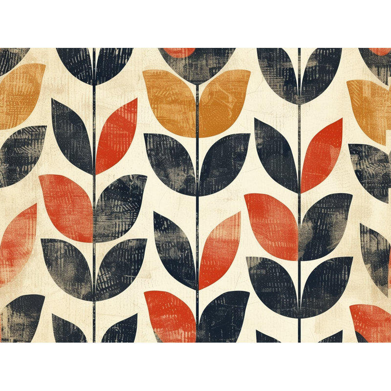 Coussin décoratif botanique, coussins rétro, H 18 po x l 18 po