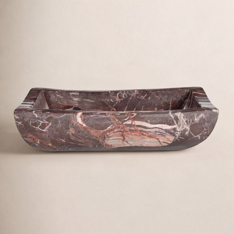 Piero Basin Deep Red Marble, Red
