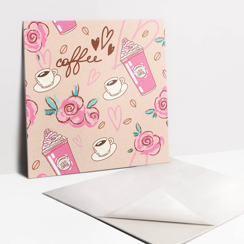 Aleta 30cm x 30cm PVC Mosaic Tile in Pink