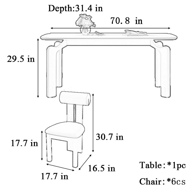 Barryte, 29.5"H x 70.8"L x 31.4"W