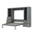 Queen-Sized Murphy Wall Bed With Integrated Closet Space-2099403756