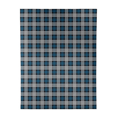 Tapis noir à carreaux