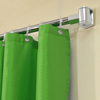 196cm Curved Fixed Shower Curtain Pole