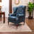 Blue Faux Leather