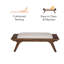 Banc en bois massif avec assise rembourrée Noah-123273946
