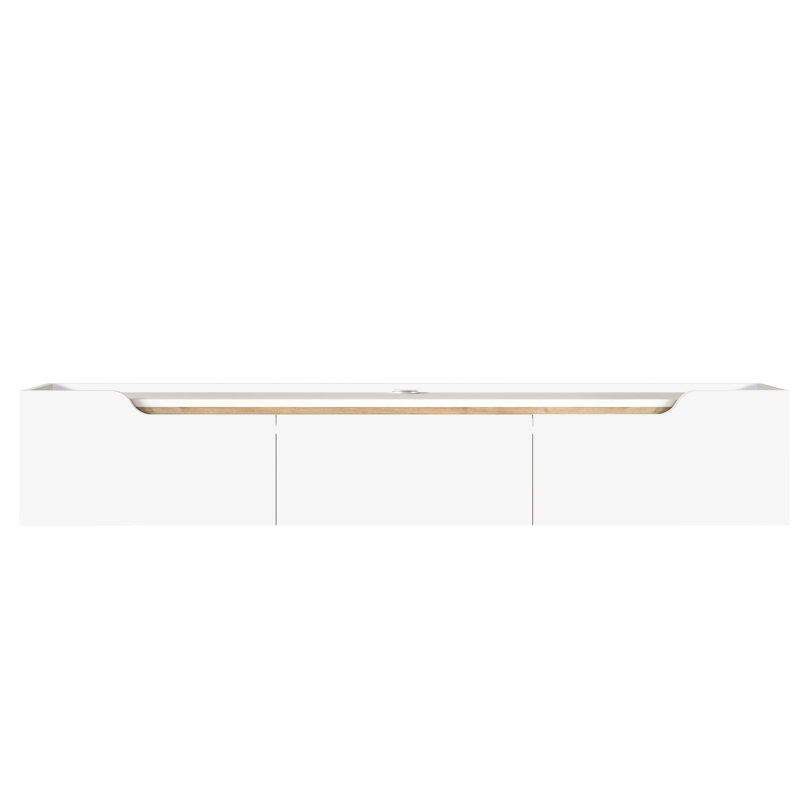 Luna TV Stand for TVs up to 78", White