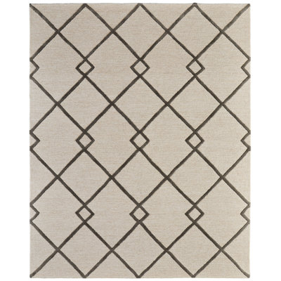 Tapis ivoire à treillis et treillis Gupton