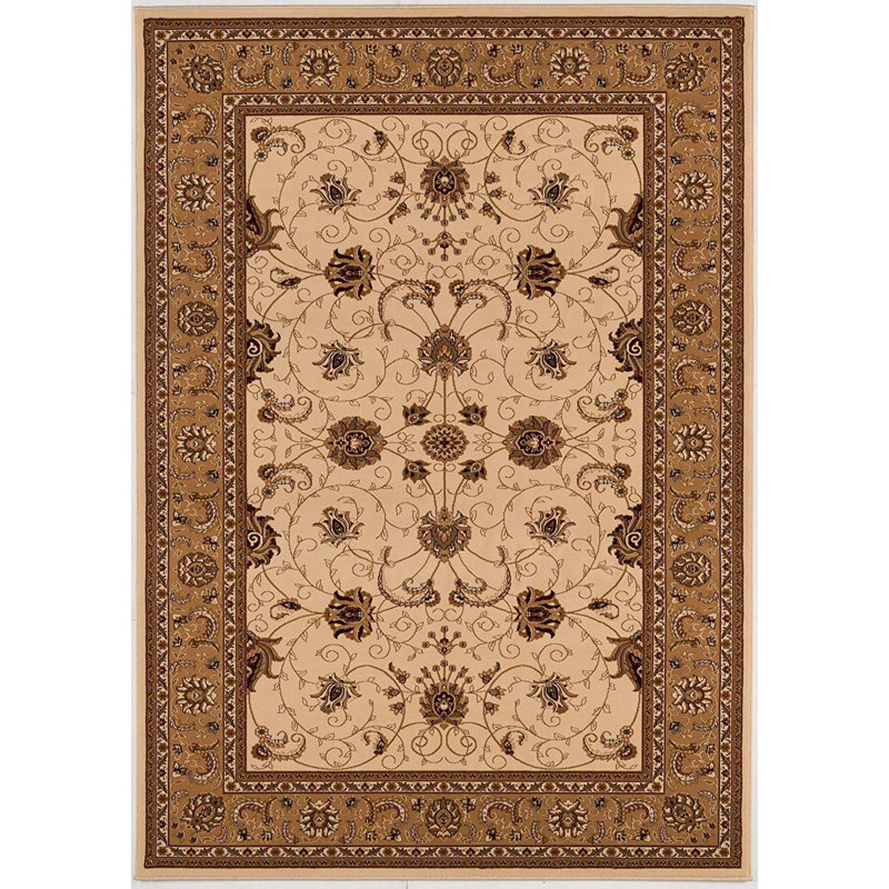 Tapis oriental crème Valerie, Rectangle 7 pi x 9 pi