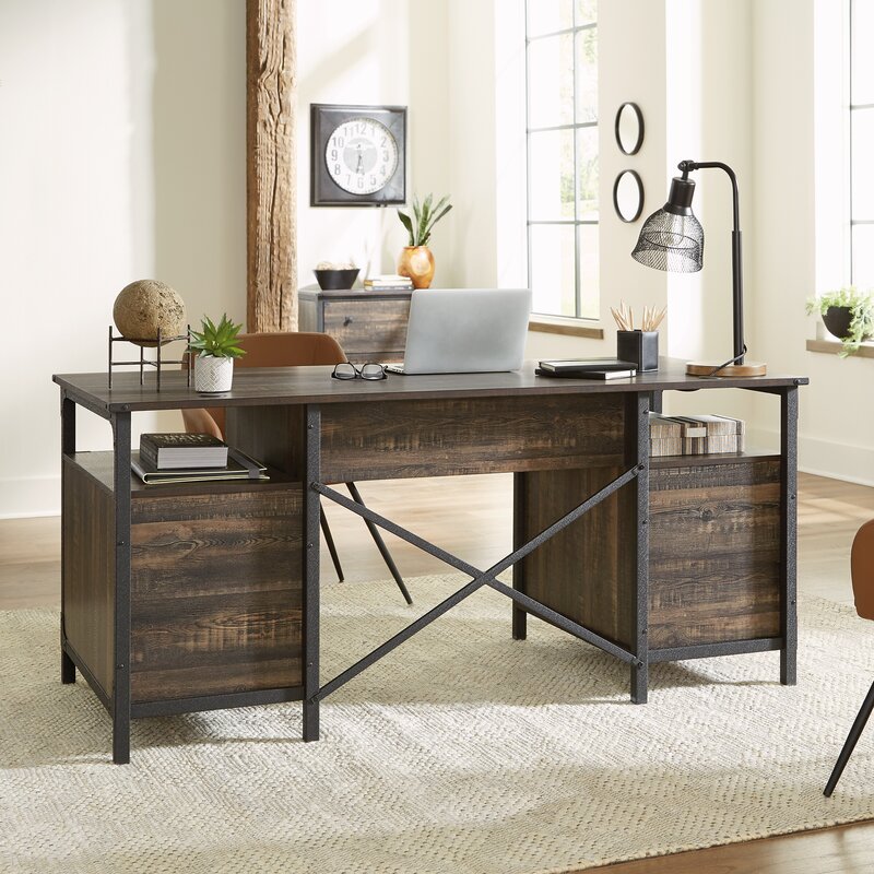 Williston Forge Manug 66.063'' Desk & Reviews | Wayfair