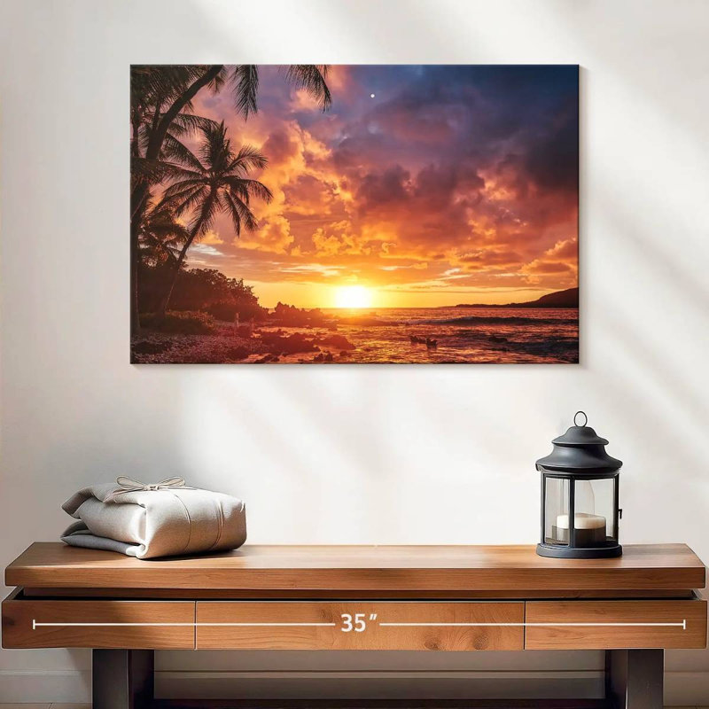 Gillard Kealakekua Bay au coucher du soleil, H 16 po x l 24 po