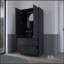 Armoire Edie, chambre à coucher, noir-1519075593