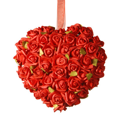 7" Valentine Rose Heart
