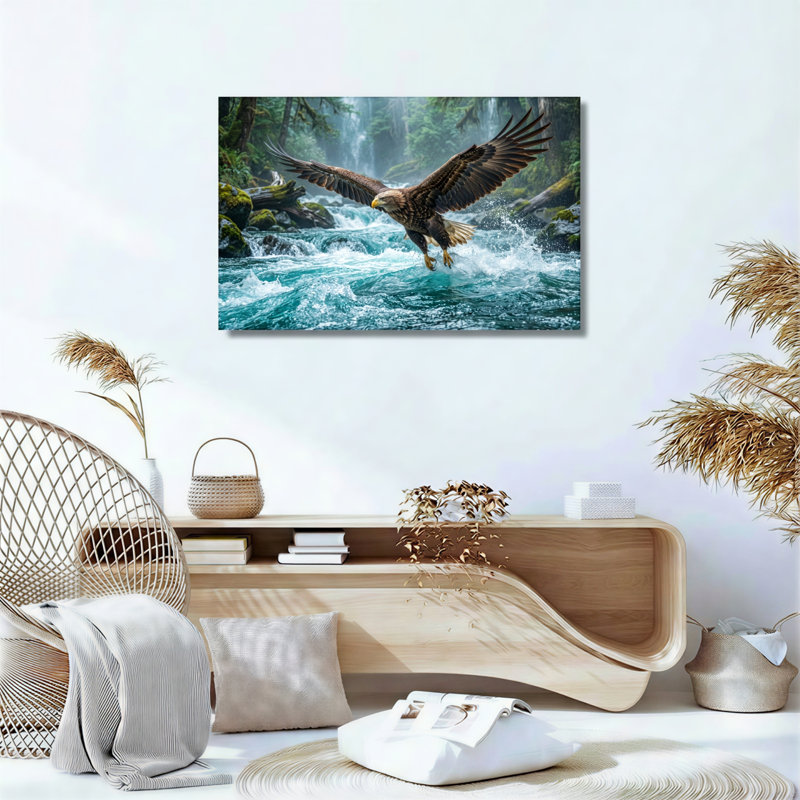 Ensemble de 1 tableau sur toile Eagle River, 36"H x 48"W, Wrapped Canvas