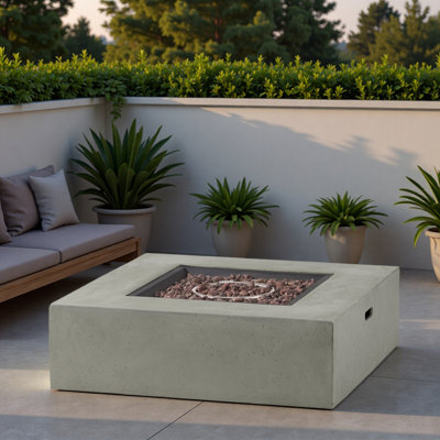 Winter And Spring Must-Have Items/long-Lasting And Durable 50 000 BTU SQUARE FIRE TABLE (Tank Cover not Included)