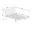 Mid-Century  Solid Wood  Platm Bed Frame With Spindle Headboard Walnut-1613294718
