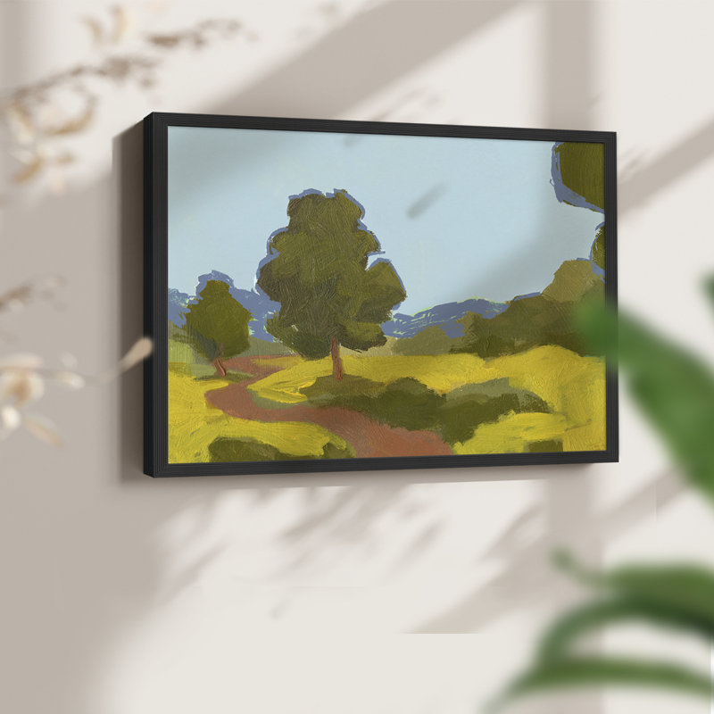 Bright Park I -Framed Print - Restickable, H 16 po x l 20 po, Noir, noir, noir, noir
