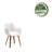 Jawed 18'' H Polyurethane Upholstered Armchair-1139583791