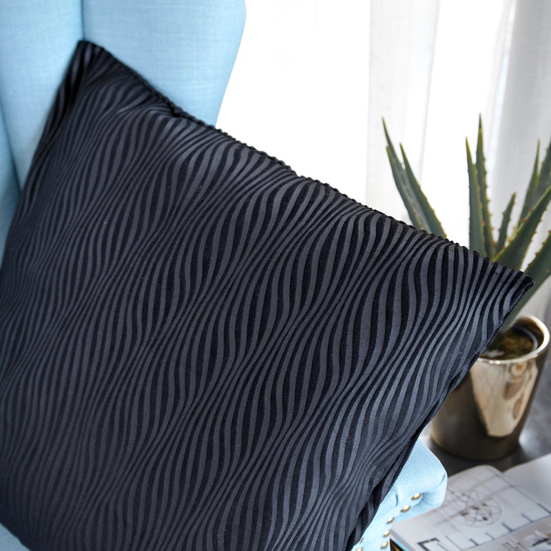 Housse de coussin Sculpted, Noir, 20 po X 20 po