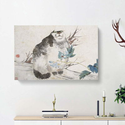 Fat Cat by Ren Yi - Wrapped Canvas