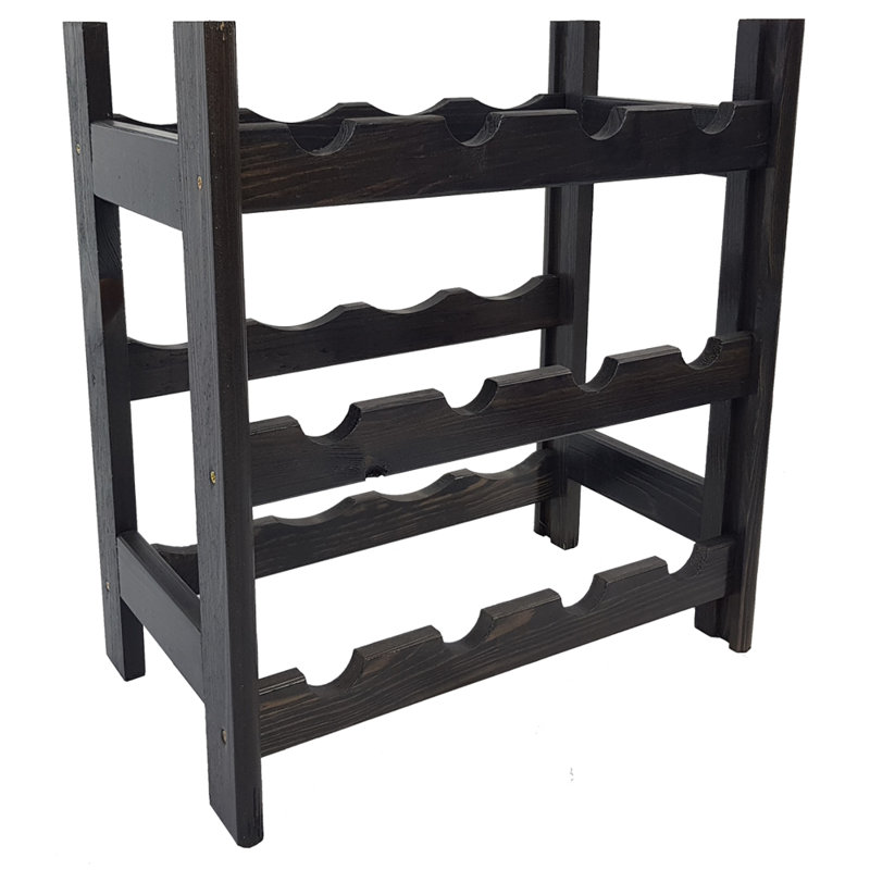 Janice Floor Wine Bottle Rack, Anthracite
