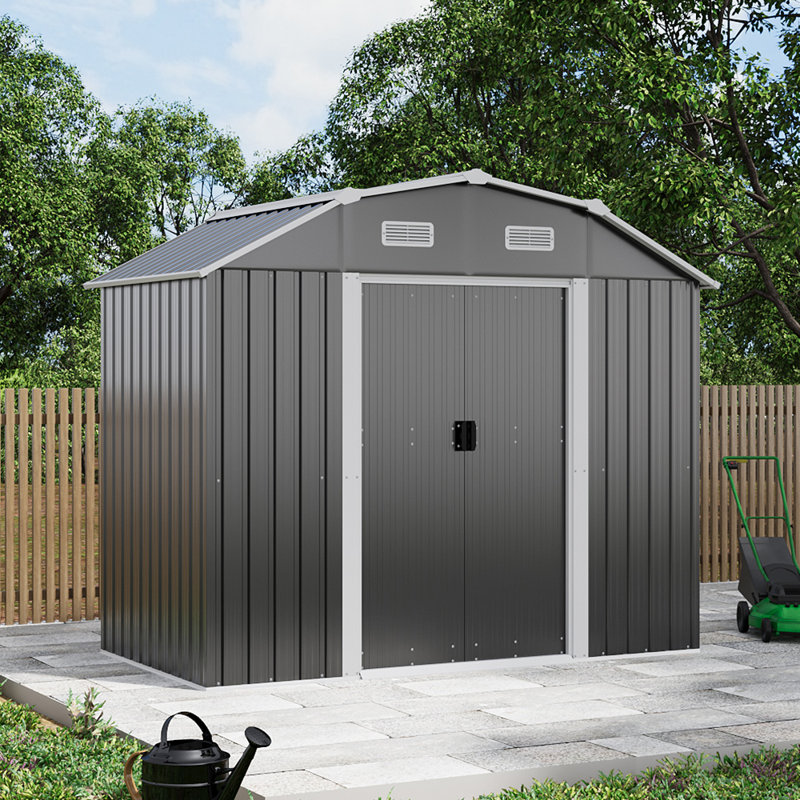 Grey Garden Storage Shed
