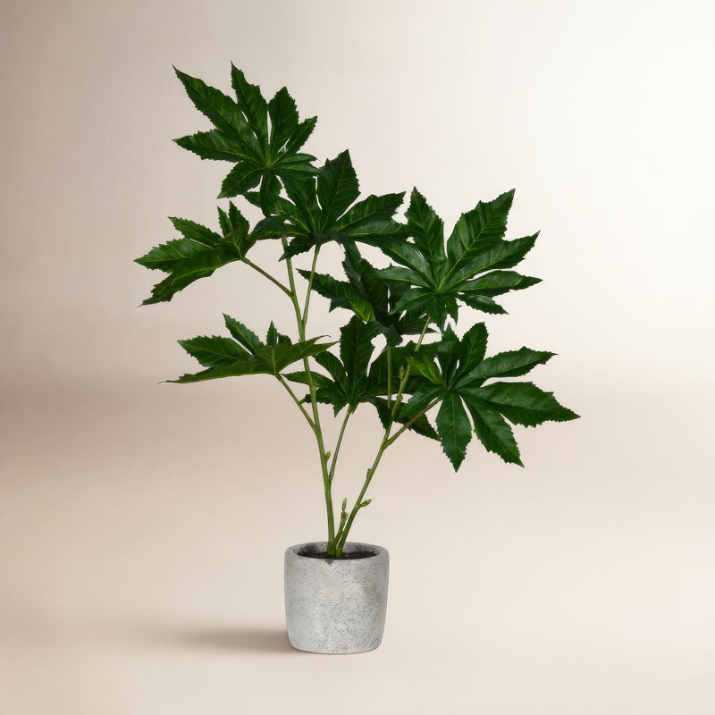 17'' Faux Papaya Plant in Pot