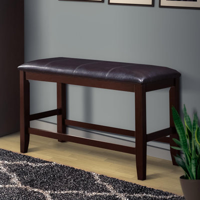 Robere Faux Leather Upholstered Bench