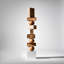 Sculpture moderne en bois de bouleau abstrait et minimaliste