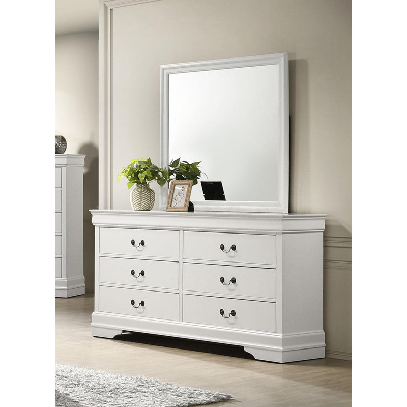 Commode miroir blanc, Blanc