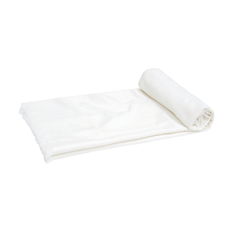 Beacon White Throw, 50" x 70"