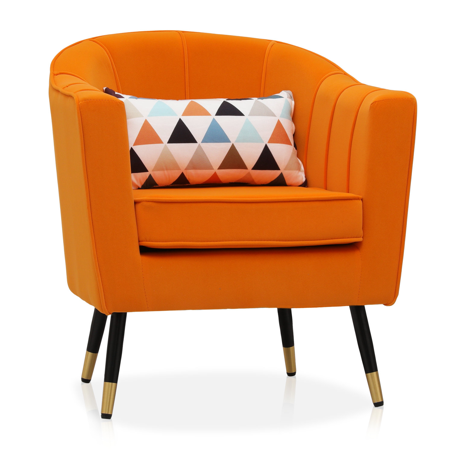 Tufted velvet accent online chair