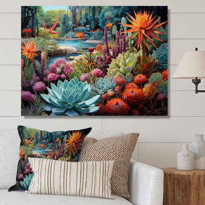 «Succulents Succulent Oasis III», reproduction sur toile