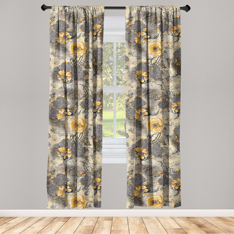 Semi Sheer Curtain Pair