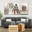 Ensemble de 3 pièces sur toile Nature Geometric Abstract VII-1987391200