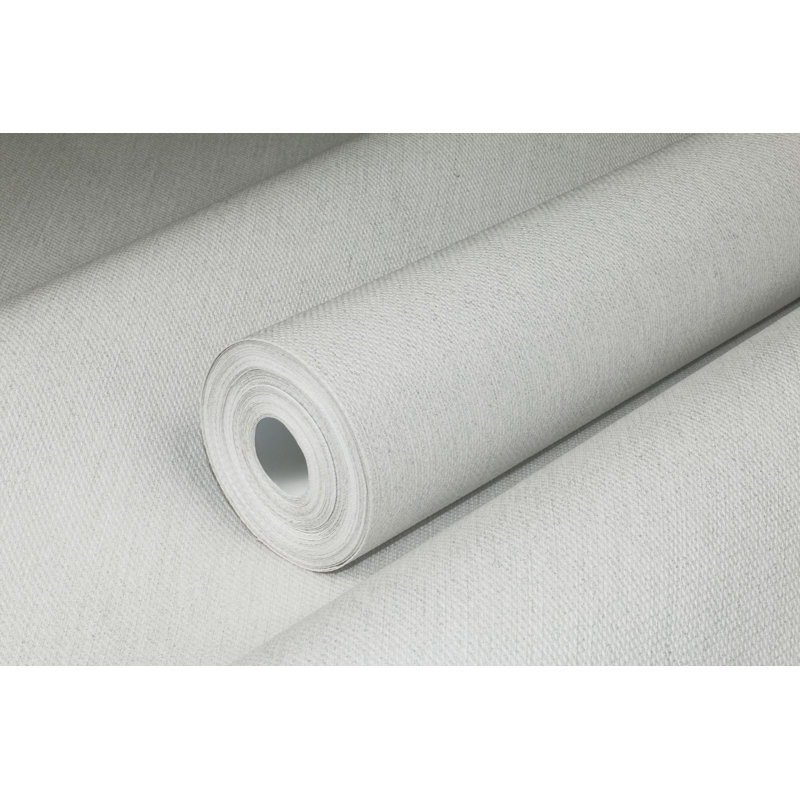 Rouleau de papier peint texturé en relief 27 pi x 27 po Viraj, Blanc