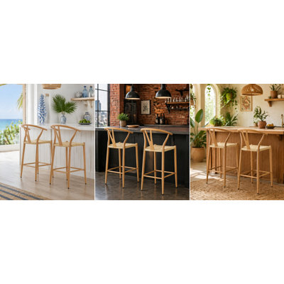 Chaise avec accoudoirs de style médiéval en forme de Y Wesborn Chair (ensemble de 2)