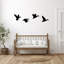 Art mural en métal «Duck & Deer Mountain» - décor de scène de nature sauvage - silhouette de forêt - suspension murale rustique d'extérieur - chalet à la maison - sculpture en métal industrielle moderne - pièce d'art spectaculaire-2123760071