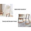 Chaise berçante réglable avec appui-tête-937461854