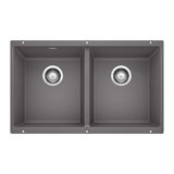Precis SILGRANIT 29" L X 18.13'' W Double Bowl Undermount Kitchen Sink
